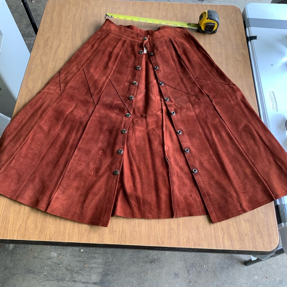 Soft Leather skirt. Vintage.